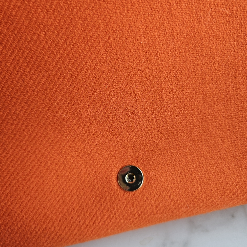 Kate Spade Orange Clutch with Black Accents - Picture 4 of 8